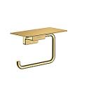 guld-optik poleret hylde med toiletpapirholder addstoris hansgrohe