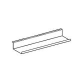 mat pulverlakeret sand-gr 450x130x55mm hylde geberit