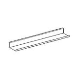 mat pulverlakeret sand-gr 675x130x55mm hylde geberit
