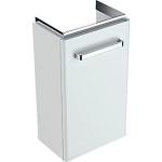 hvid blankpoleret 1låge 408x231x605mm vaskeskab compact renova geberit