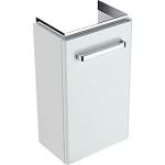 hvid blankpoleret 1låge 348x252x604mm vaskeskab compact renova geberit