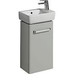 lysgrå blankpoleret 1låge 348x252x604mm vaskeskab compact renova geberit