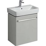 lysgrå blankpoleret 1låge 550x367x604mm vaskeskab compact renova geberit