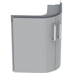 lysgrå blankpoleret 2låger 690x550x604mm vaskeskab compact renova geberit