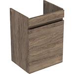 hickory nøddetræ 1låge 435x345x660mm vaskeskab plan renova geberit