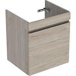 lys hickory nøddetræ 1skuffe 585x606x446mm vaskeskab plan renova geberit