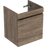 hickory nøddetræ 1skuffe 605x536x446mm vaskeskab plan renova geberit