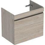 lys hickory nøddetræ 1skuffe 682x606x446mm vaskeskab plan renova geberit
