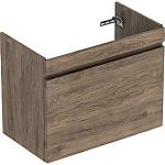 hickory nøddetræ 1skuffe 782x606x446mm vaskeskab plan renova geberit