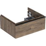 hickory nøddetræ 1skuffe 592x476x247mm vaskeskab icon geberit