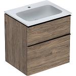 hickory nøddetræ 2skuffer 600x480x630mm møbelpakke icon geberit