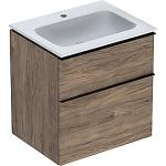 hickory nøddetræ 2skuffer 600x480x630mm møbelpakke icon geberit
