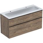hickory nøddetræ 2skuffer 1200x480x630mm møbelpakke icon geberit