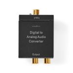 sort forstærker integreret automatisk 5mm 3 1x rca 2x 1x udgang tilslutninger toslink 1x rca digital 1x indgang tilslutninger 1-vejs converter audio digital