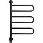 ral9005 matsort 3armet 757x450mm håndklædevarmer el u flex kriss