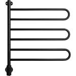 ral9005 matsort 3armet 757x650mm håndklædevarmer el u flex kriss