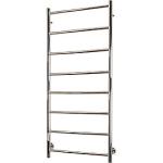 stål rustfrit poleret timer regulering profil rund 1200x500mm håndklædevarmer el plus polaris kriss