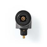 box stk 1 metal aluminium 90 vinkel male toslink hun toslink adapter toslink
