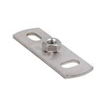 316 aisi stl rustfrit muffe punktsvejset med 80x35mm m8 grundflange walraven