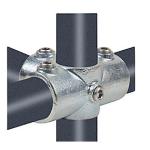 system reol galvaniseret 1 x mm 7 33 muffer 3 med kryds clamps pipe