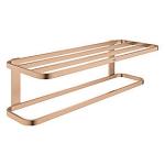 sunset warm brstet hndkldestang med 596mm hndkldehylde selection grohe