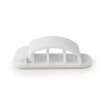 hvid polypropylene stk 3 låst kabelklips management kabel