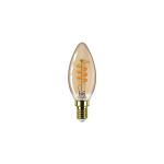 glas spiral guld b35 e14 15w 5w 2 dmpbar kerte led value master philips