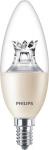 klar 827 e14 b40 60w 8w dimtone kerte led master philips