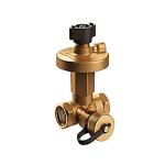 aftap og pfyldning med f-f 2 1 dn15 differenstrykregulator passim ventil nexus flamco