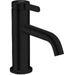 sort mat siventil med tud 130mm håndvaskarmatur one axor hansgrohe
