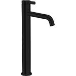 sort mat siventil med tud 180mm håndvaskarmatur one axor hansgrohe