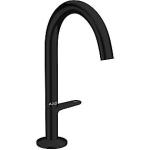 sort mat push-open med tud 140mm hndvaskarmatur one axor hansgrohe