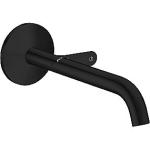 sort mat vægmontering tud 220mm håndvaskarmatur one axor hansgrohe