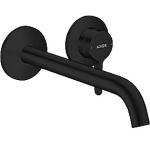 sort mat vægmontering tud 220mm håndvaskarmatur one axor hansgrohe
