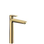 gold-optic polished tud 183mm bundventil med håndvaskarmatur 240 e talis hansgrohe