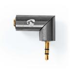 box window cover stk 1 metalgrå guld metal lige guldplateret hunstik mm 5 3 hanstik mm 5 3 adapter audio stereo