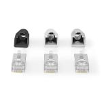 box grå pvc stk 10 guldplateret lige cat6a ftp strenget fast through pass rj45 rj45-stik