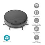 ios android sort min 90 driftstid maksimal mm 300 diameter opladning automatisk l 2 0 reservoir collection kapacitet wi-fi tilfældig støvsuger robot nedis