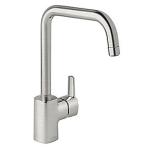 pvd steel min 8l clean rub g-tud høj køkkenarmatur pine damixa