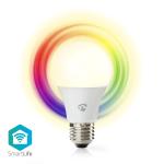 stk 1 pære ios android k 6500 - 2700 hvid kølig til varm rgb w 9 lm 806 e27 wi-fi pære farve fuld smartlife nedis