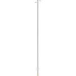 hvid lakeret stål rustfrit kroge 4 med 1480x30mm håndklædetørrer elektrisk uno kriss
