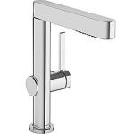 krom bundventil push-open og 2jet udtræksbruser med 230 håndvaskarmatur 1-grebs finoris hansgrohe