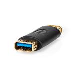 box antracit guldplateret gbps 5 hun usb-a hun usb-a 1 gen 2 3 usb usb-adapter