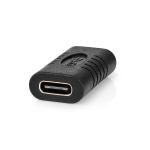 plastikpose sort nikkelplateret gbps 10 hun usb-c hun usb-c 2 gen 2 3 usb usb-adapter