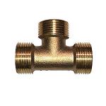 bronze nippel med 90 4 3 t-stykke