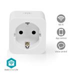 hvid ios android c 45 - -10 3 7 cee f type w 3680 effektmåler wi-fi stikkonktakt plug smart smartlife nedis
