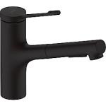 sort mat 2jet udtræksbruser med 150 køkkenarmatur m34 lean zesis hansgrohe