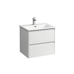 højglans hvid softclose alugreb 60cm møbelpakke palace laufen