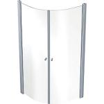 klar sølv 2svingdøre 900x900mm bruseafskærmning showerama contura