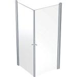 klar sølv 2svingdøre 800x800mm bruseafskærmning showerama contura